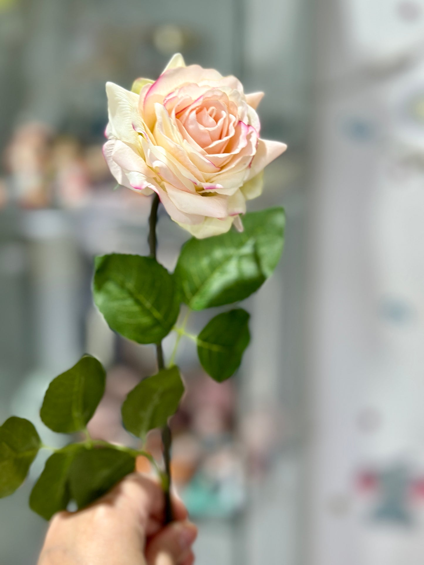 High Quality Real Touch Rose 8cm Head