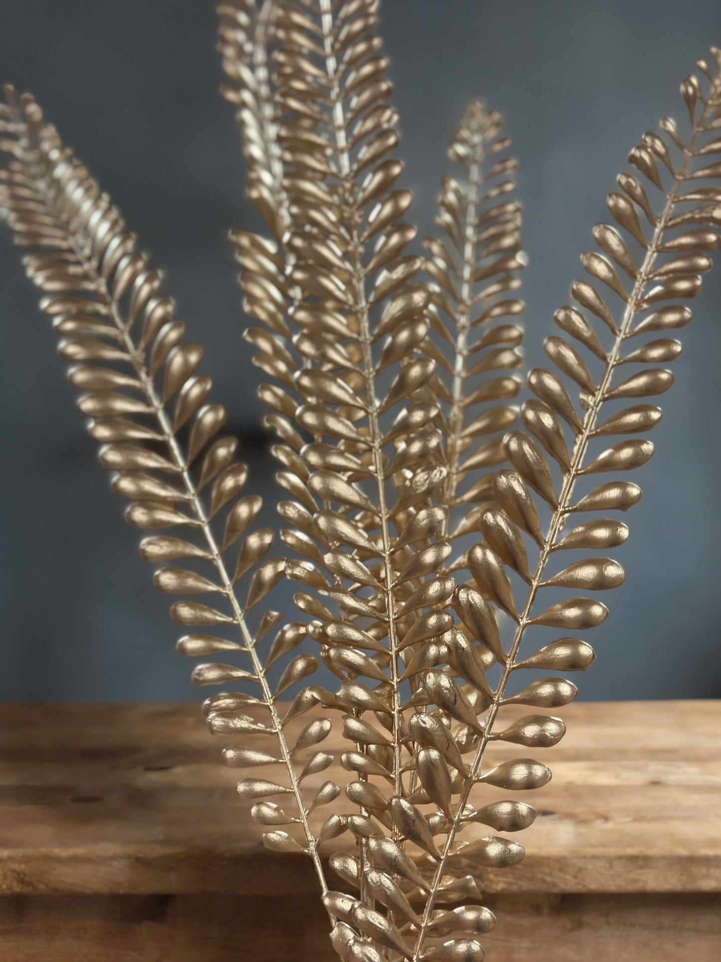 Artificial Gold Orchids/ Leaves