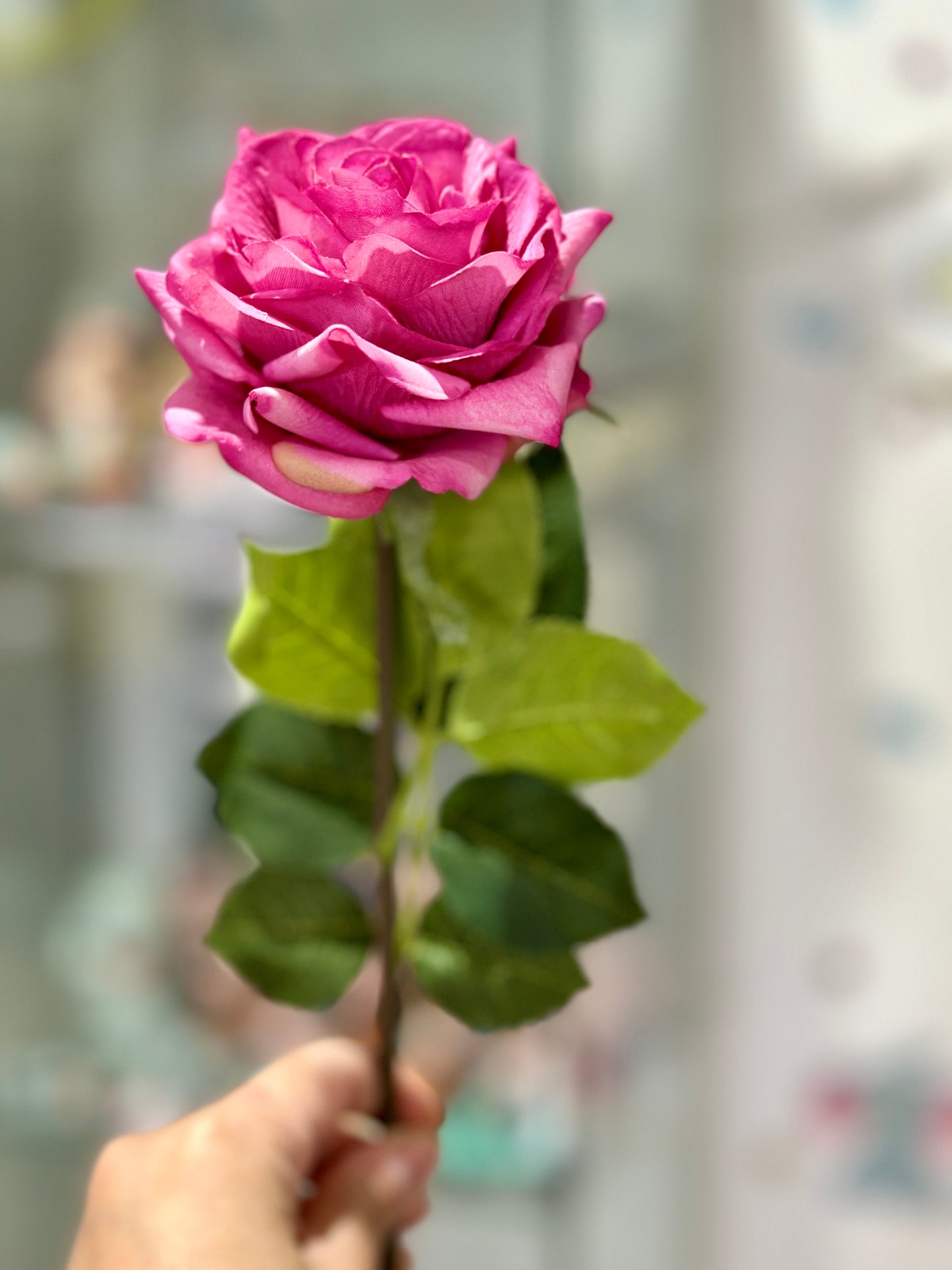 High Quality Real Touch Rose 8cm Head