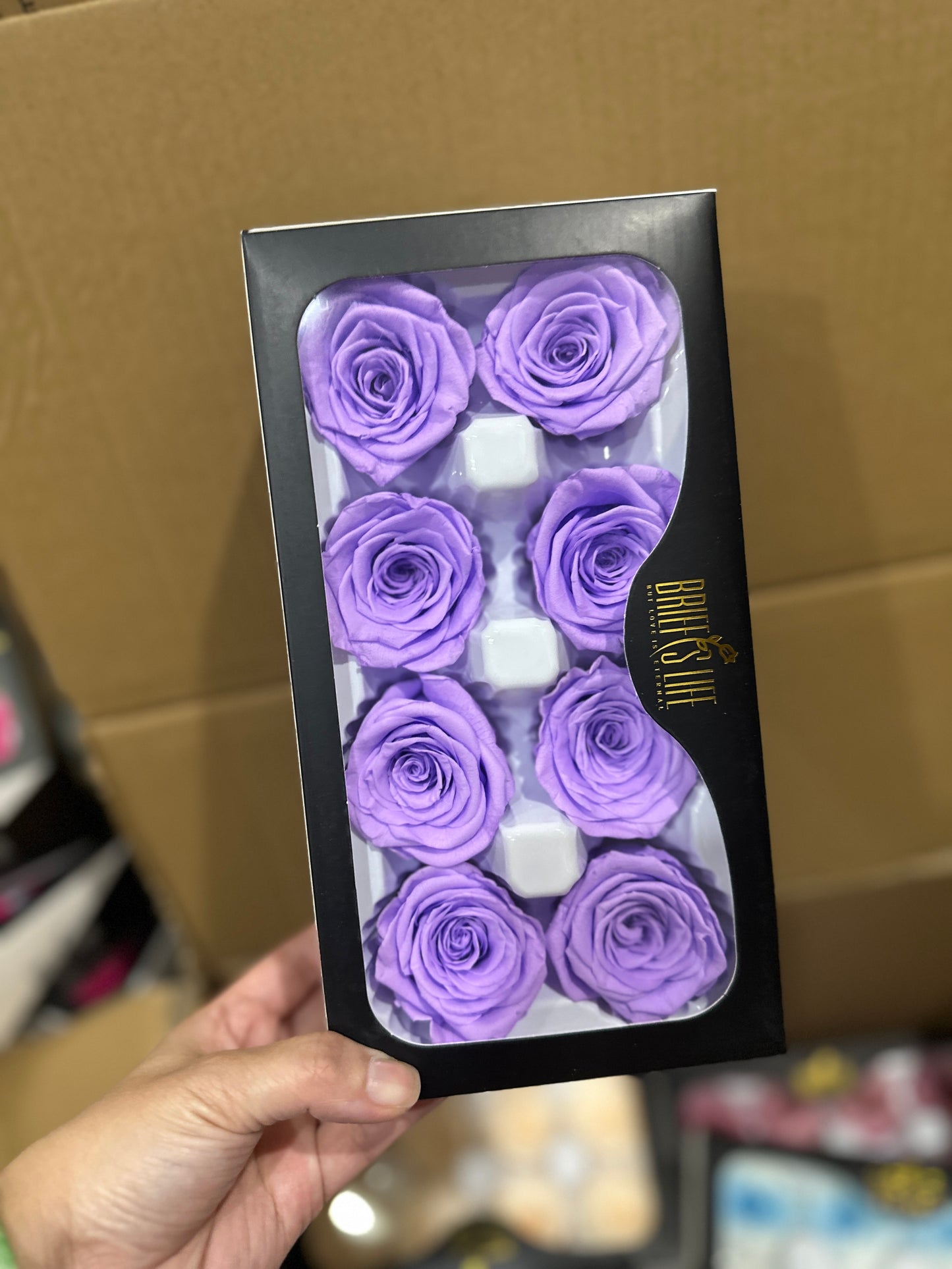 Grade A Preserved Roses 4cm (8 Roses/box)