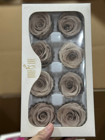 Grade A Preserved Roses 4cm (8 Roses/box)