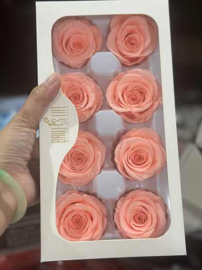 Grade A Preserved Roses 4cm (8 Roses/box)