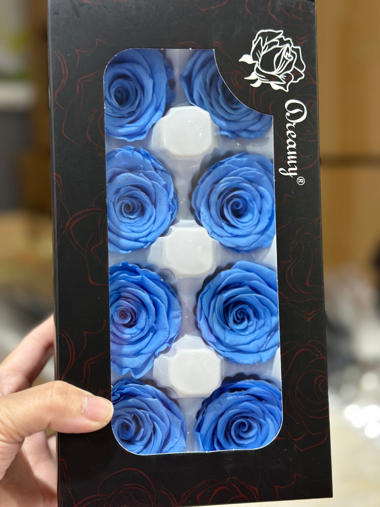 Grade A Preserved Roses 4cm (8 Roses/box)