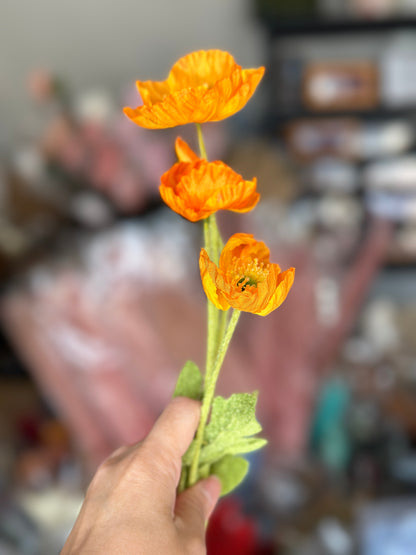 Artificial Poppy Flowers