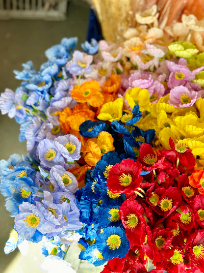 Artificial Poppy Flowers