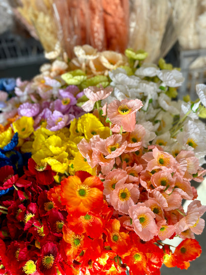 Artificial Poppy Flowers