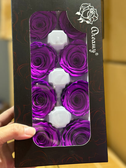 Grade A Preserved Roses 4cm (8 Roses/box)