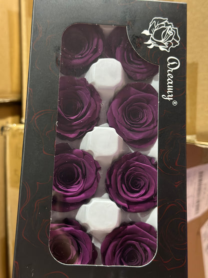 Grade A Preserved Roses 4cm (8 Roses/box)